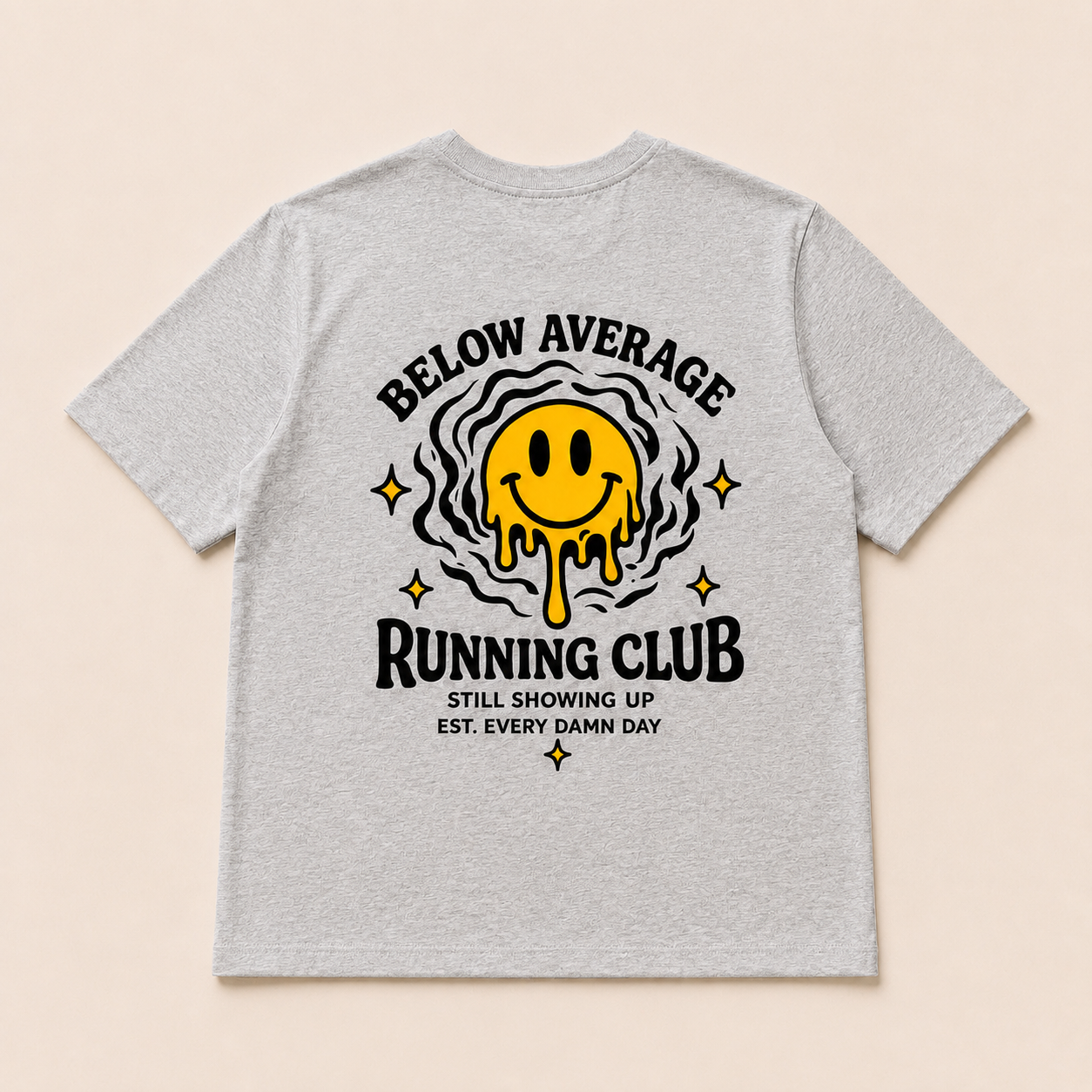 Below Average Running Club - Original - Heather Grey