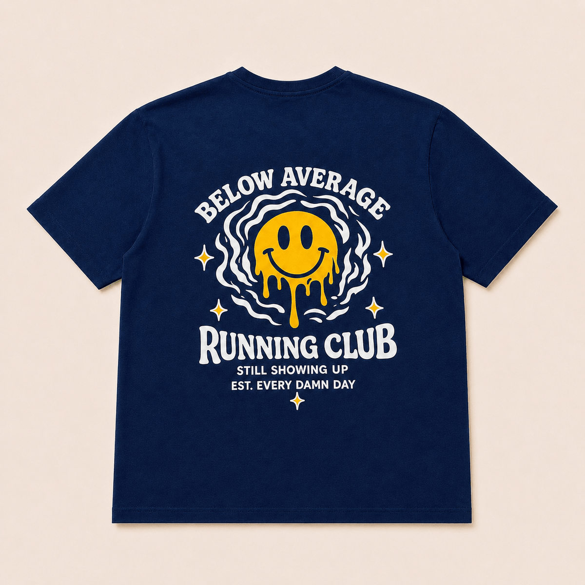 Below Average Running Club - Original - Navy - Easy Miles