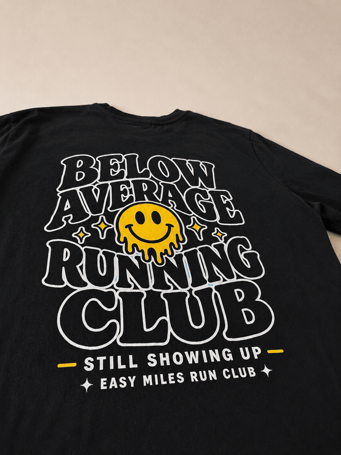 Below Average Running Club - Wavy - Black - Easy Miles