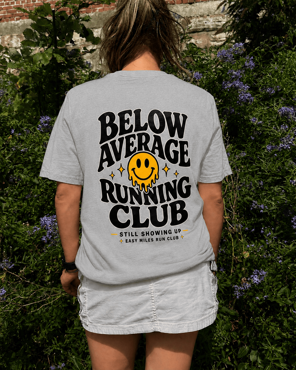 Below Average Running Club - Wavy - Grey - Easy Miles