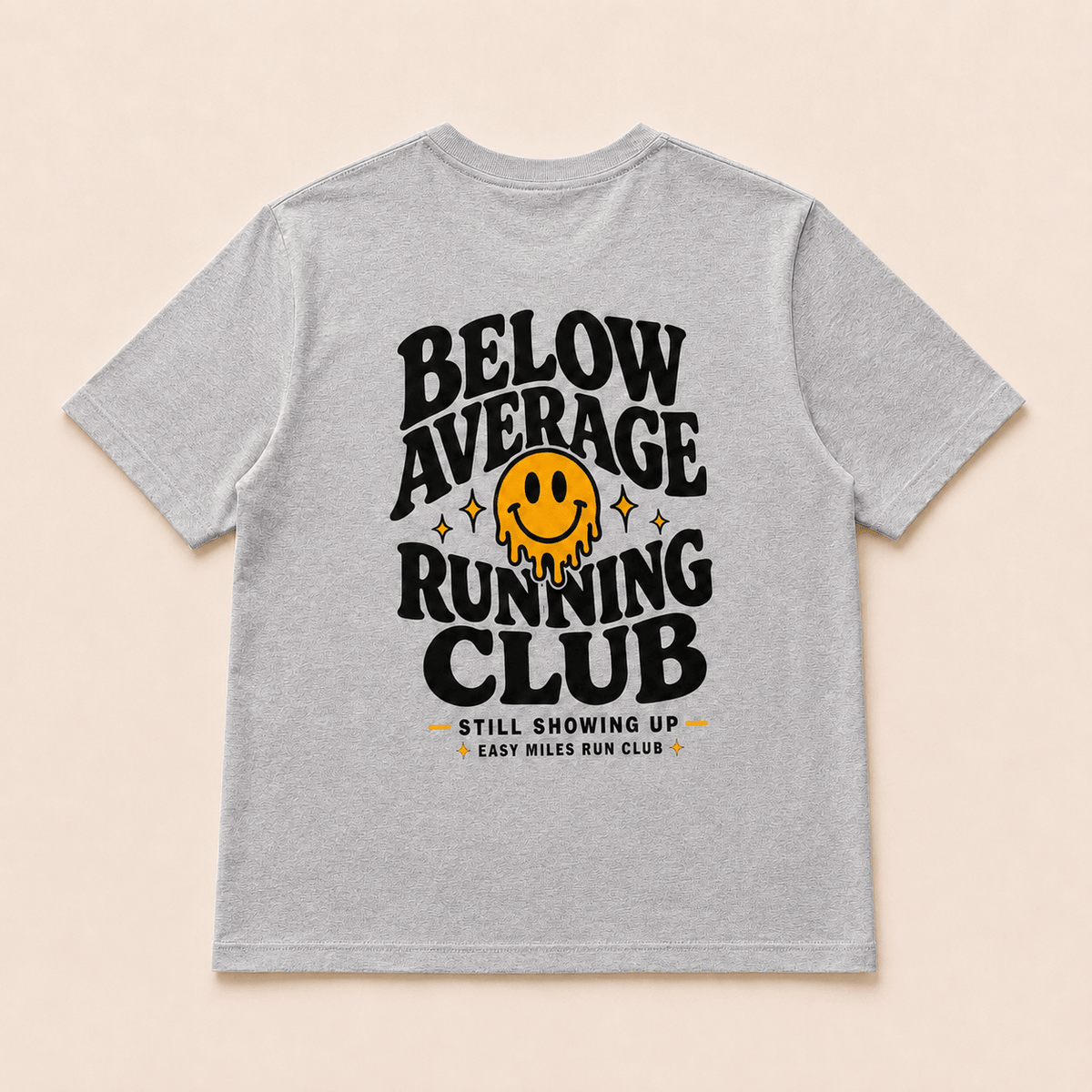 Below Average Running Club - Wavy - Grey - Easy Miles