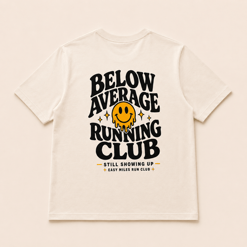 Below Average Running Club - Wavy - Natural - Easy Miles