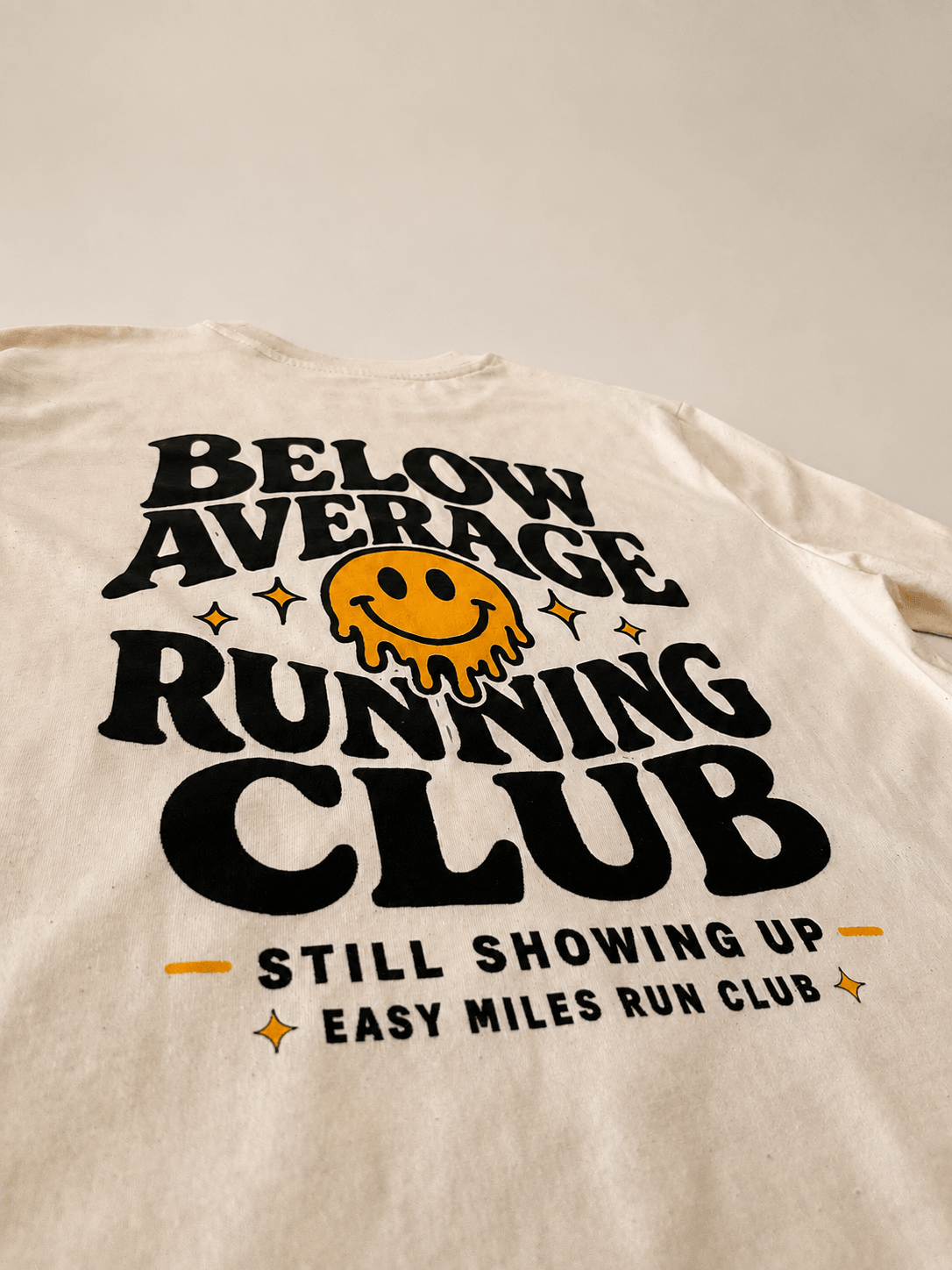 Below Average Running Club - Wavy - Natural - Easy Miles